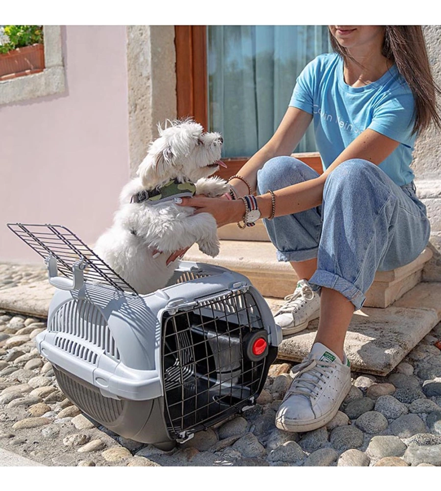 ATLAS DELUXE 10 OPEN BLU - TRASPORTINO PER CANE - FERPLAST